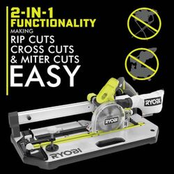 RYOBI ONE+ 18V 5.5in. Cordless Flooring Saw with Blade (Tool Only)