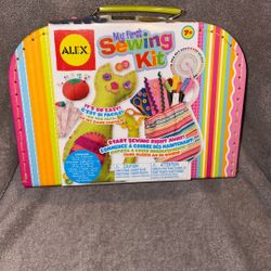 ALEX. My First Sewing Kit and its own carrying case with handle new