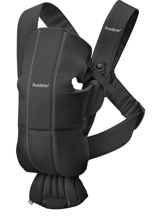 BabyBjörn Baby Carrier Mini, Cotton, Black