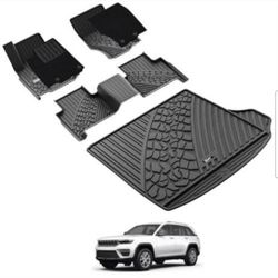 New, Jeep Grand Cherokee Floor mats & Cargo Liner (2022-2026). Retails $210