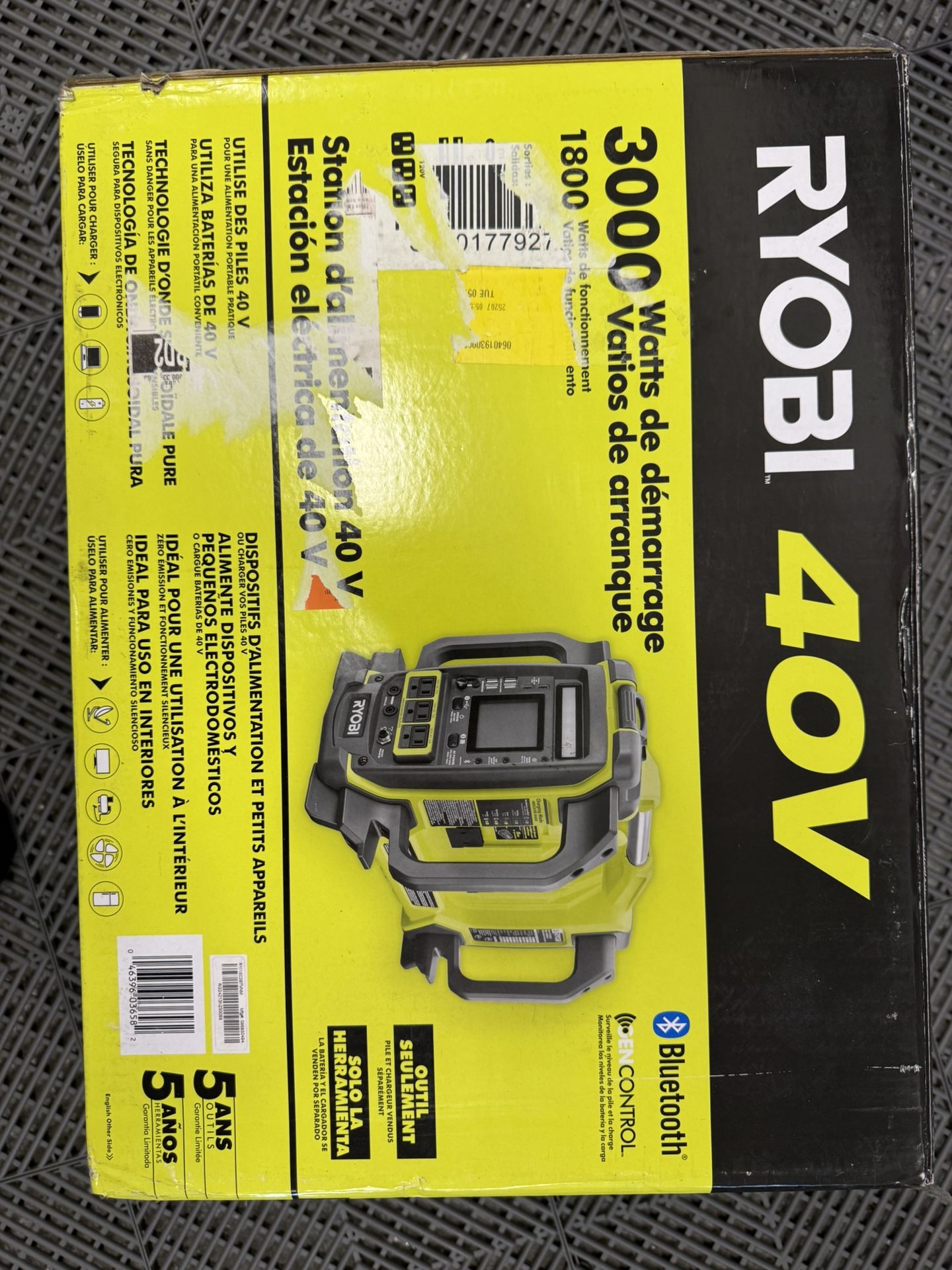 40V 1800-Watt Portable Battery Inverter Power Station and 4-Port Charger (Tool Only)