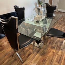 Glass Dining Room Set 
