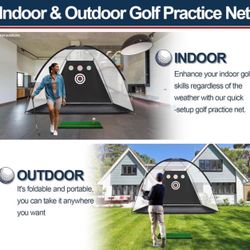 Outdoors Golf Practice Net, Golf Net Backyard Driving, Golf Driving Range, Golf Swing