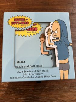 2023 Beavis and Butt-Head 30th Anniversary “Beavis Cornholio” 1 oz Silver Coin