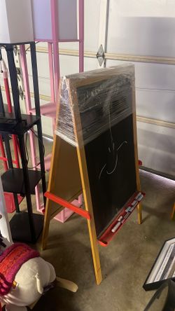 Chalk board and white board