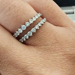 Double Single Prong Authentic Diamond Ring $1600