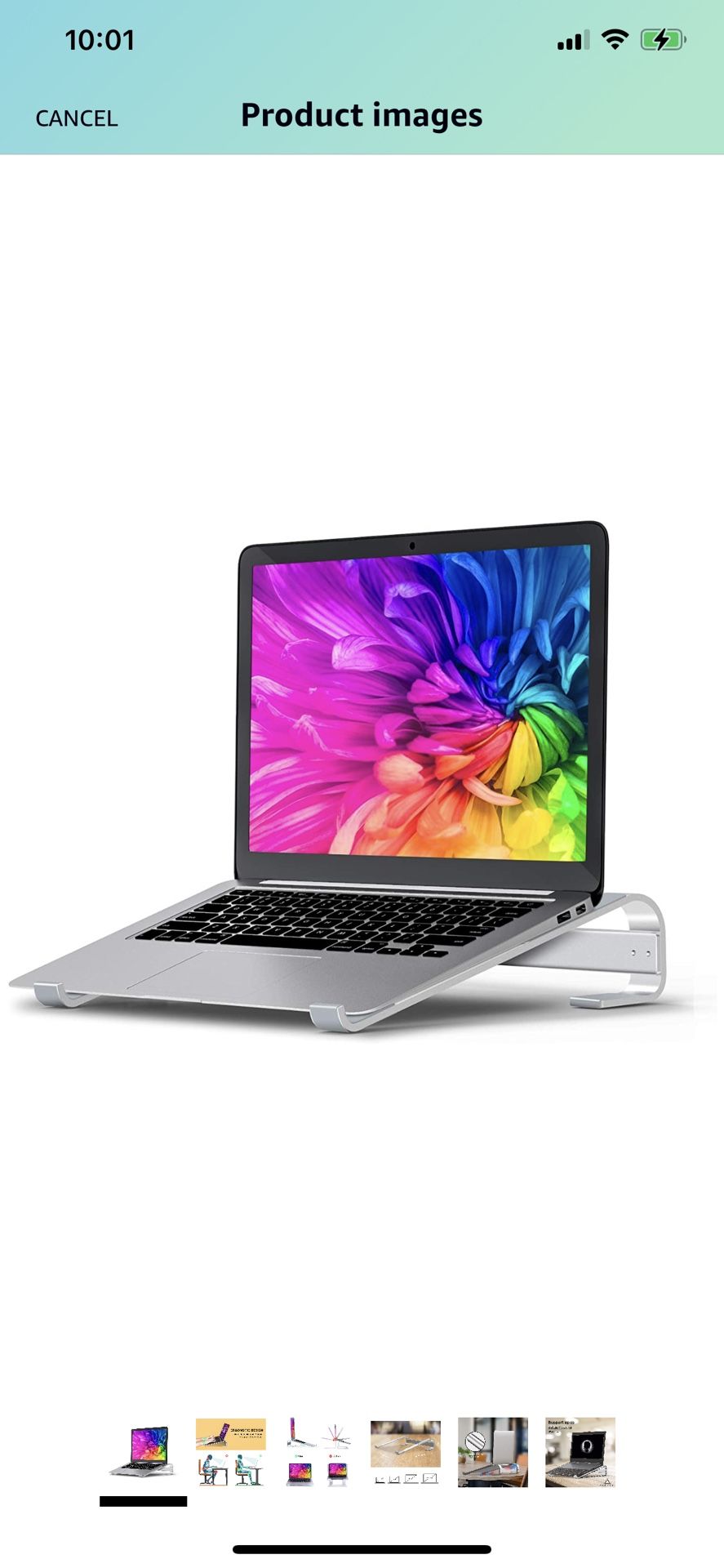 Laptop Stand for Desk, Computer Stand Riser for Desk,Ventilated Ergonomic Aluminum Notebook Stand Compatible with MacBook Air Pro Dell XPS HP 11 14 1