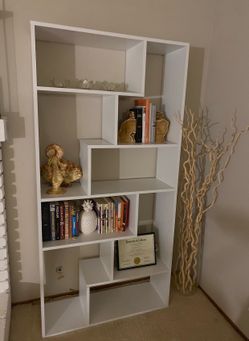 Modern White Bookshelf