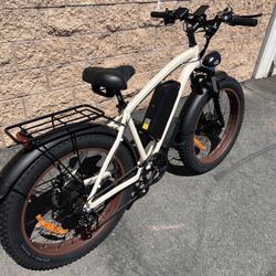 FRONT SUSPENSION/2000/3000 Watt Dual Motor Mountain E-Bike, 38mph, Bluvall V1, Sand Or Black 