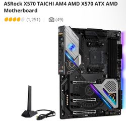 ASRock X570 Taichi Motherboard – Unused / Tested or Testable – No Box