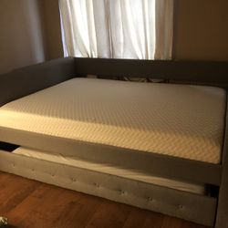 Double Bed Frame & Top Mattress