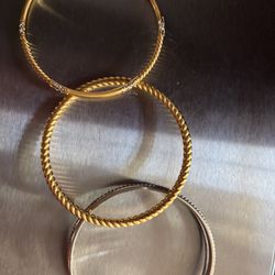 SALE Brighten Bracelet Set Of (3) 1 Gold/ Silver 2 Gold Size 8in.