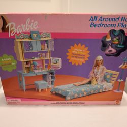 Very Rare Unopened Barbie All Around Home Bedroom Play set 