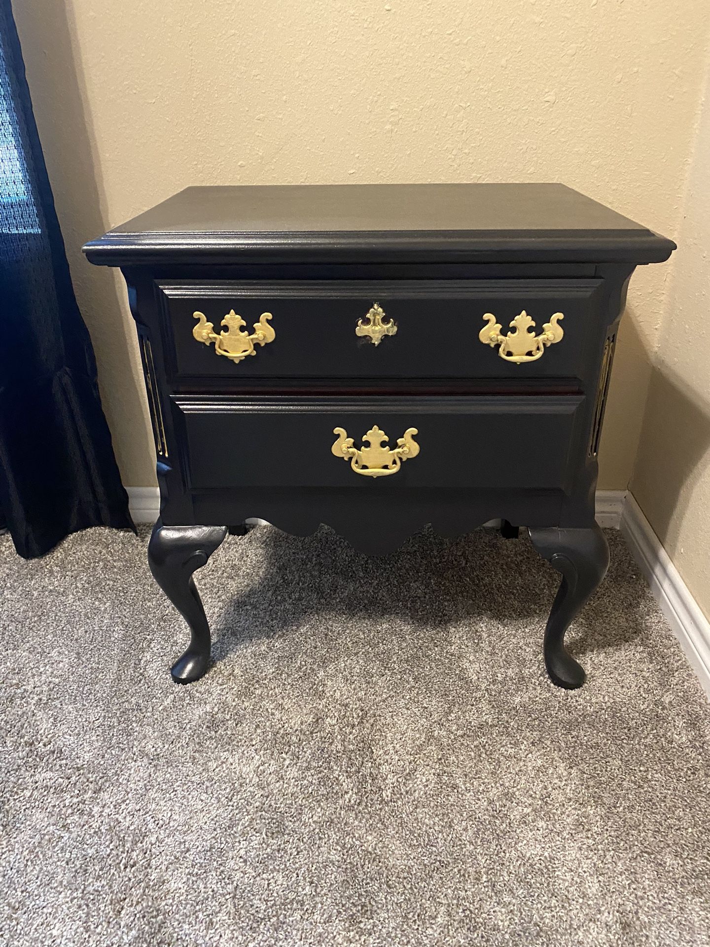 Set Of Wood Freshly Painted Nightstands