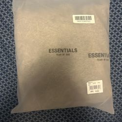 Grey Essentials Hoodie Size = Medium 
