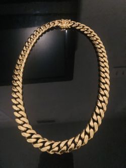 14mm 20inch Gold Cuban link