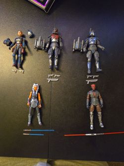 Star Wars TVC Lot: Ahsoka, Maul, Bo-Katan & 2 Mandos