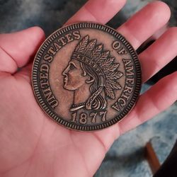 1877 Indian head 1 cent Penny