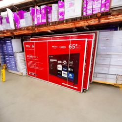 HD255 65” TCL smart 4k Roku led tv Floor Model