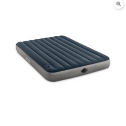 Intex 10in Queen Dura-Beam Single High Airbed Mattress with Built-In 2-Step Pump
