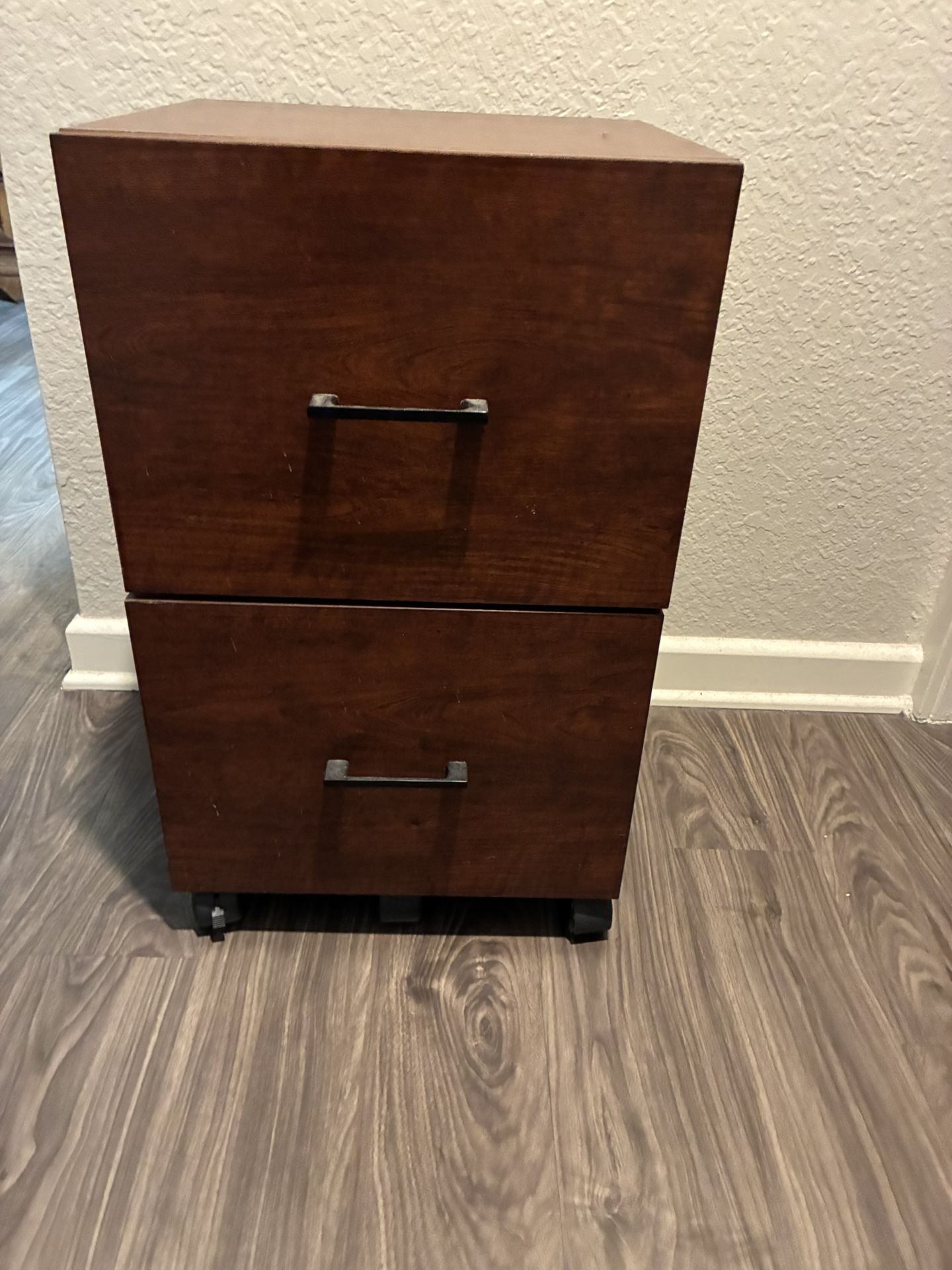 Two (2) Drawer Rolling File Cabinet
