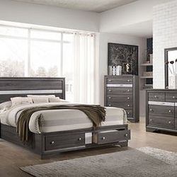 Hannah Grey Bedroom Set