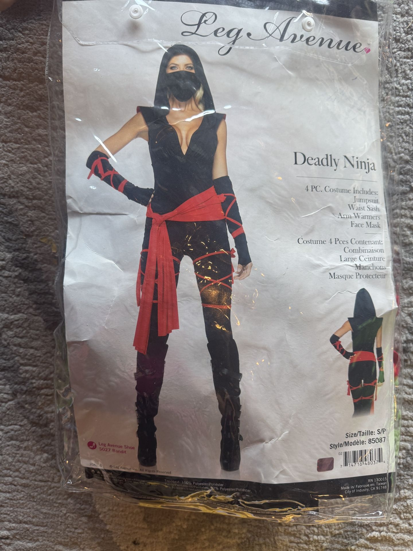 Sexy Ninja Bodysuit Costume