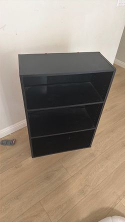FREE — Black Bookshelf / Storage Shelf Organizer