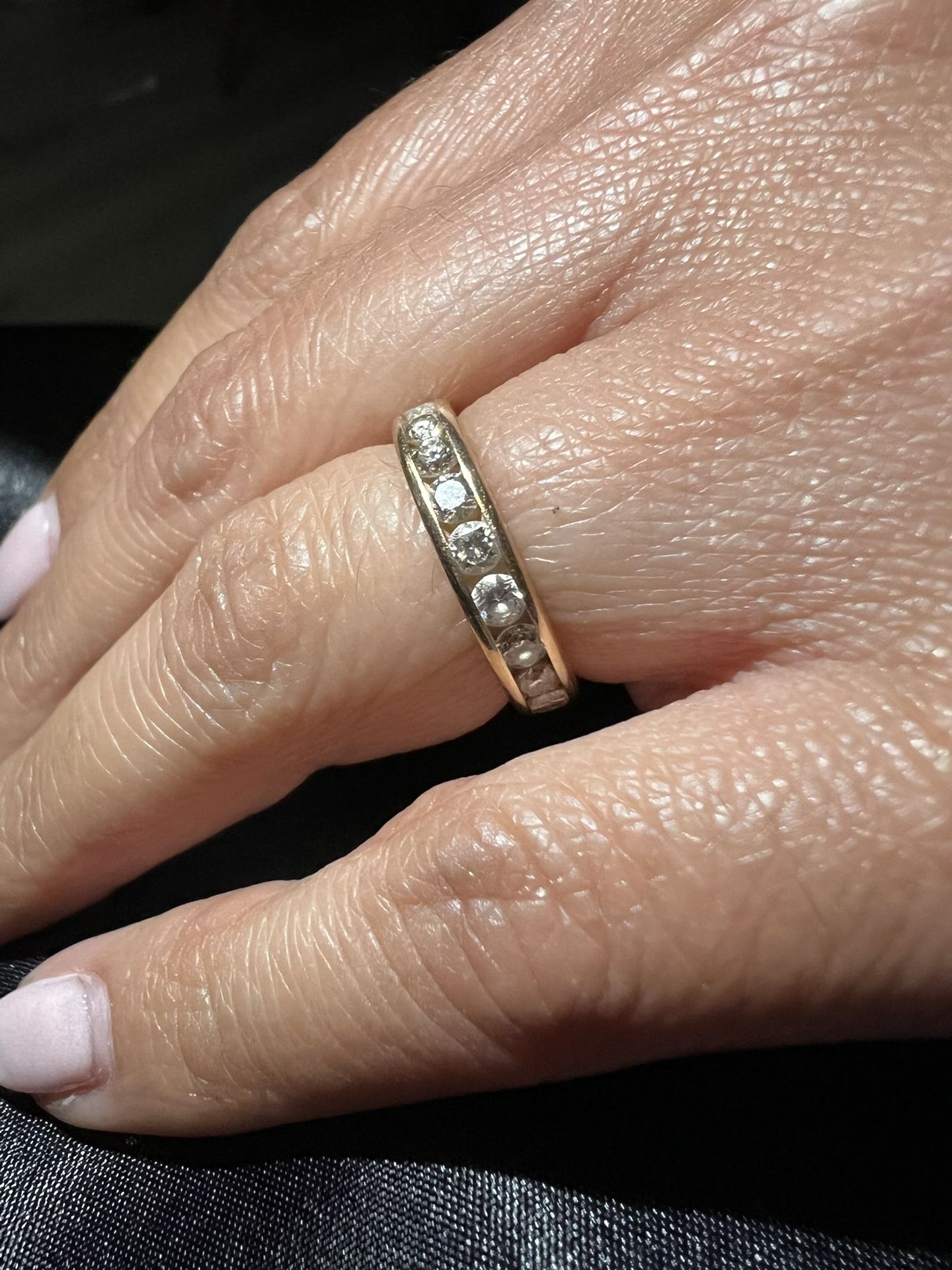 Wedding Band With Diamonds