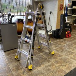 Gorilla 18ft Aluminum Multi-Posistion 300Lb Capacity Ladder 11055846