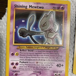 Pokemon Shining Mewtwo 109/105 Triple Star Mint Condition