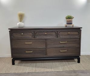 Vintage Bassett 7-Drawer Dresser | Mid-Century Modern | Espresso