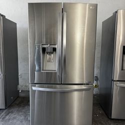 LG French Doors Counter Depth Stainless Steel Refrigerator 