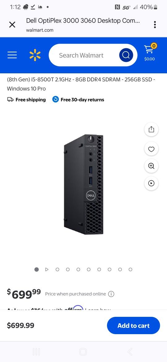 OptiPlex 3060 Micro Mini Desktop 