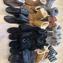 Women boots bulk whole sale 15 pairs  size 7 1/2 - 10