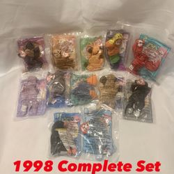 Beanie Baby McDonalds 1998 Teenie Beanies Set of 12 MINT in Package