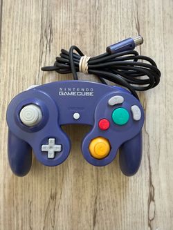 Indigo Purple Transparent Back Nintendo GameCube Controller