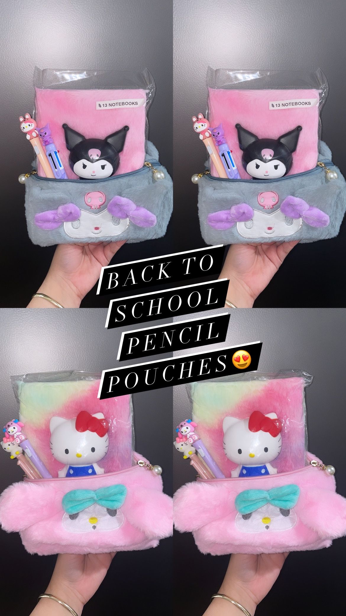 Hello Kitty Pencil Pouches ✏️✏️✏️
