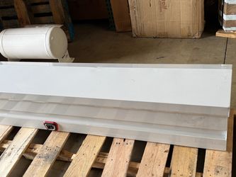 Weatherguard 165-3-04 87" Lo-Side Box, Steel, White, 7.0 cu ft