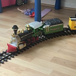 Vintage 1987 New Bright Denver Express G Train Set Lot Battery Operated Used Very Good Condition Everything Works 