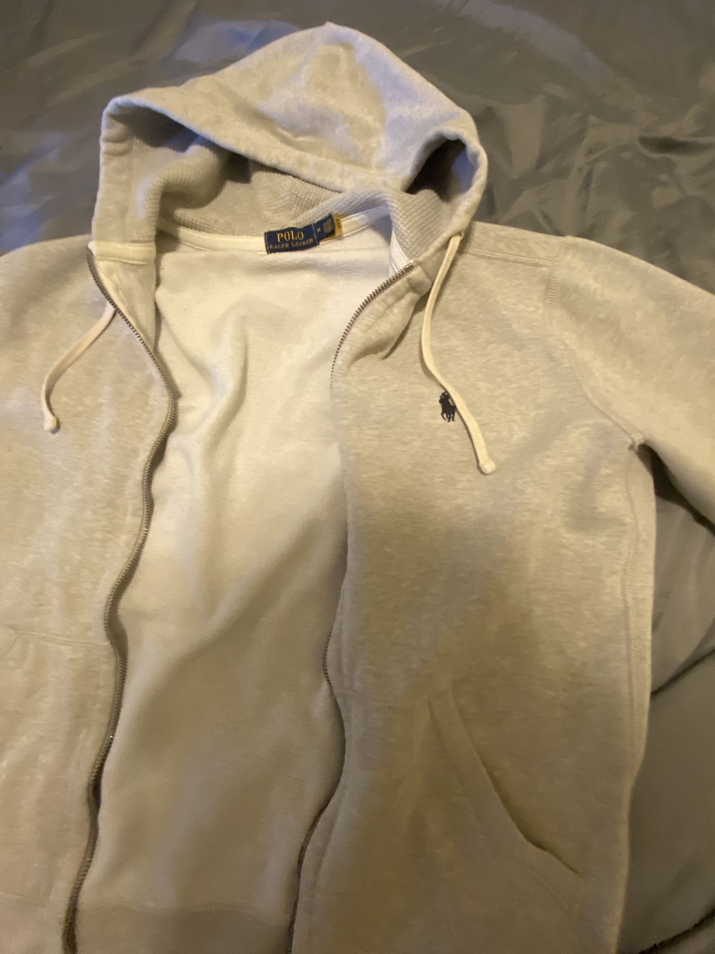 Polo Hoodie Grey With Auth