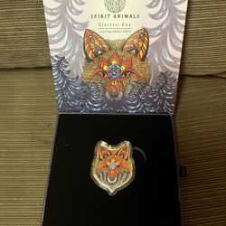 PAMP 1 Oz Silver Electric Fox Coin.  Very Rare.   2,500 Minted