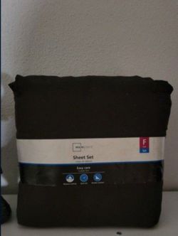 Full Sheets Mainstays 300 Thread Count Black