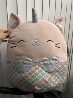 Unicorn Mermaid Kitty Squishmallow