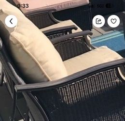 Hamilton Bay Outdoor Loveseat And Two Chairs With Cushions
