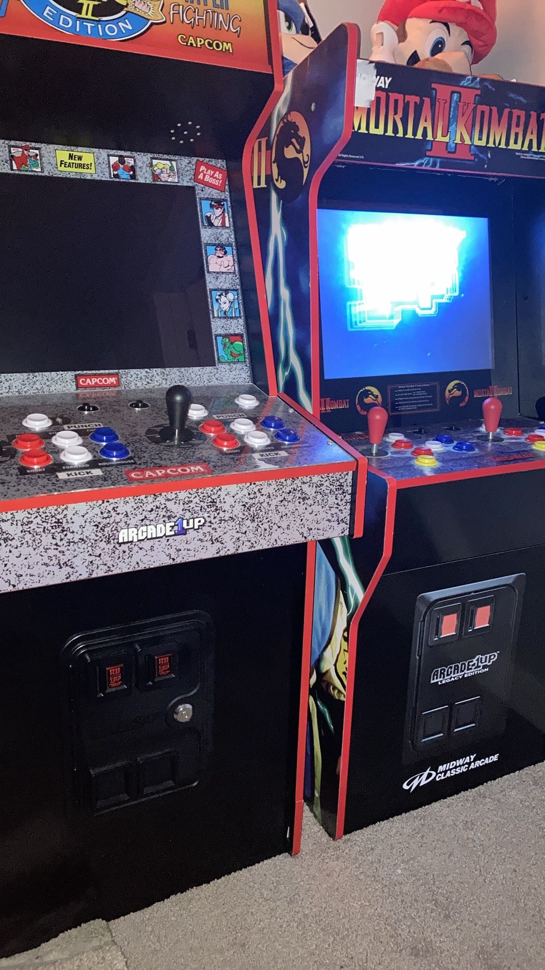 2 Arcade Set Mortal Kombat And Street Fighter