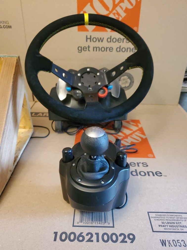 Logitech Racing Set with custom pedal & steering 