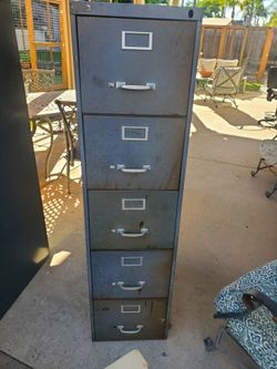 5-Drawer Metal Filing Cabinet