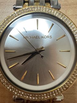 Michael Kors Two-Tone Crystal Bezel Watch
