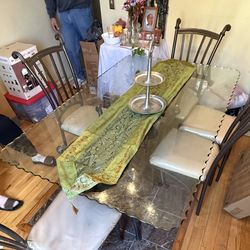 Glass Dinning Room Table 